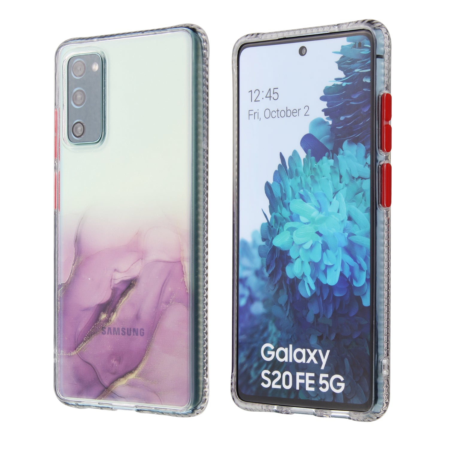 TPU + Acylic Marble Pattern Printing Phone Cover Case for Samsung Galaxy S20 FE/S20 Fan Edition/S20 FE 5G/S20 Fan Edition 5G/S20 Lite - Purple TPU + Acylic Marble Pattern Printing Phone Cover Case for Samsung Galaxy S20 FE/S20 Fan Edition/S20 FE 5G/S20 Fan Edition 5G/S20 Lite - Purple